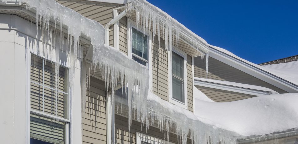 Ice dams can cause damage to your roof and home.
