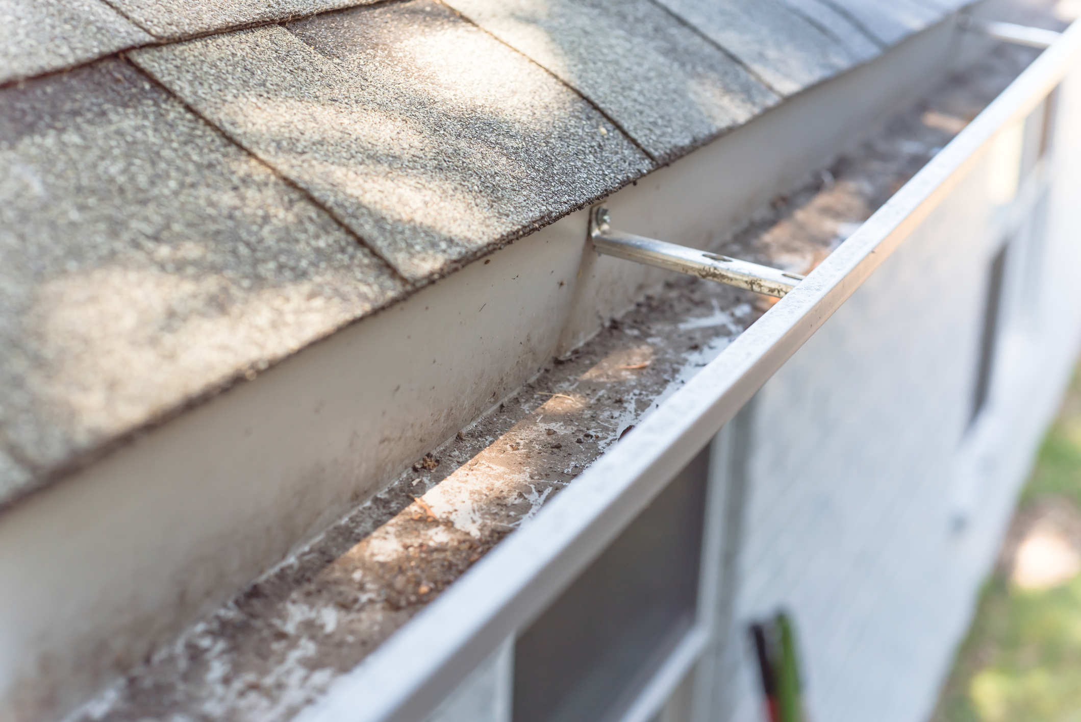 Clean gutters protect your home from damage.